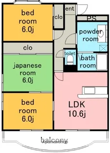 デナリKZ【3階】の間取り