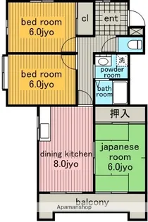 ピアシティ林【1階】の間取り