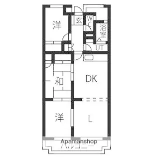 ヒルズ富士【3階】の間取り