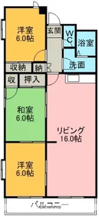 ヒルズ富士【2階】の間取り