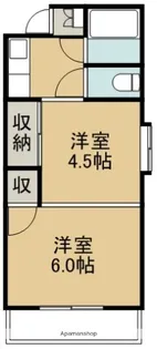 北ハイツ【3階】の間取り