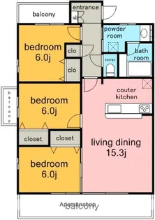 LE.SENA DENALI【2階】の間取り