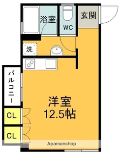 ヴィラ奥田 第一【3階】の間取り