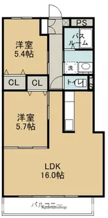 第二名昭ビル【2階】の間取り