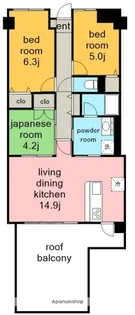 アリッサム社が丘【2階】の間取り