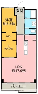 里水マンションA棟【1階】の間取り