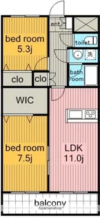 キアーヴェ【3階】の間取り