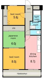 サンシャイン白山【5階】の間取り