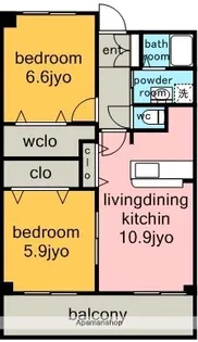 エストソレイユ【1階】の間取り