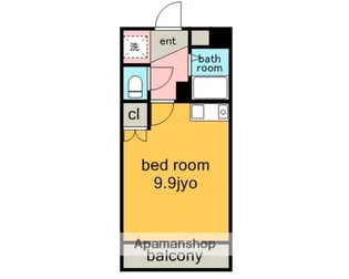 1Rの間取り画像
