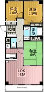 FREE−F【3階】の間取り