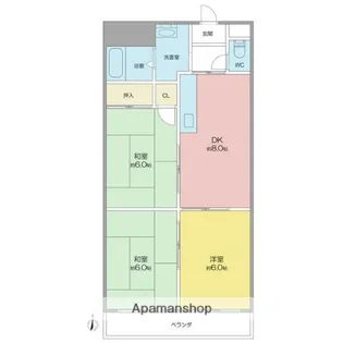 名東クレール【4階】の間取り