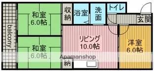 名東クレール【4階】の間取り