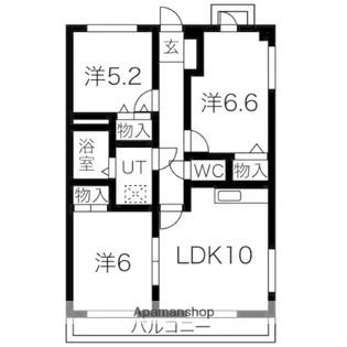 プロクシー貴船【3階】の間取り