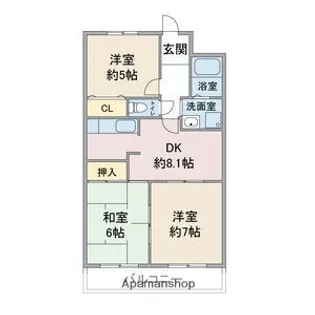 ノダグランデ【4階】の間取り