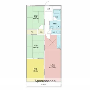 シャトーエミール【3階】の間取り