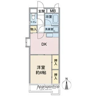 フィープル一社【4階】の間取り