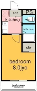 リヴェール牧【4階】の間取り