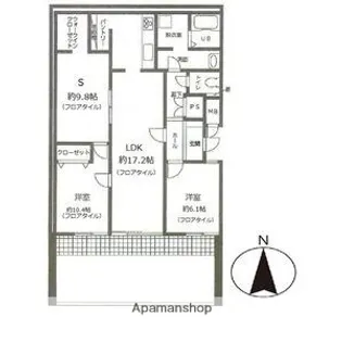 ライオンズマンション虹ヶ丘【1階】の間取り