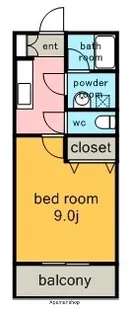 リヴェル下島【2階】の間取り