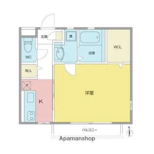 コートフクトク【2階】の間取り