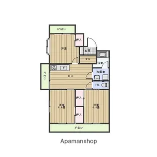 ライフ新緑【2階】の間取り