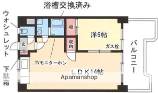 五反田ハイツ【5階】の間取り