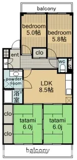 アメニティ真栄【2階】の間取り