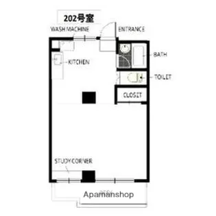 ブルーアッシュビルディング【2階】の間取り