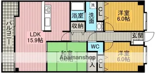 リーフマンショングロリアス【4階】の間取り