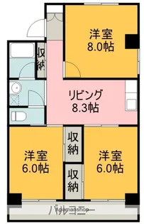 第2キャピタルハイツ【2階】の間取り