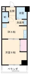 1DKの間取り画像