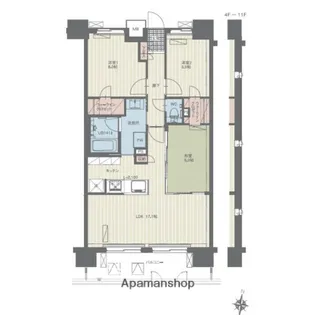 グラン・アベニュー本郷【9階】の間取り