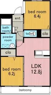 フォレストスクエア シバタ【1階】の間取り