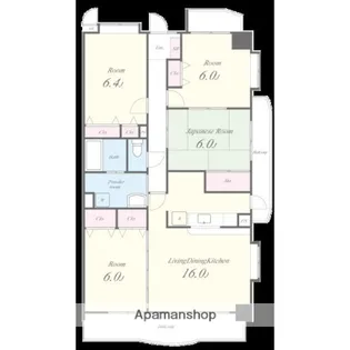 リーフマンショングランディア【5階】の間取り