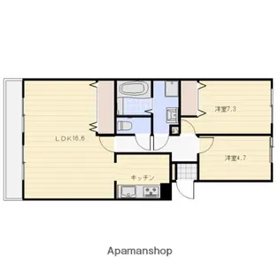 パークノヴァ藤ヶ丘南【4階】の間取り