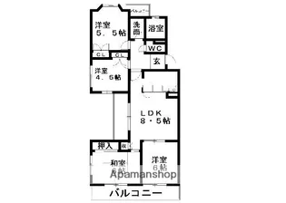 アーバンドエル猪高台【2階】の間取り