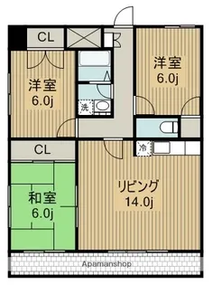 パストラーレ【4階】の間取り