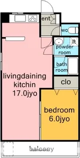 フロント上社ビル【5階】の間取り