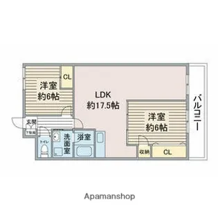 グレース貴船【1階】の間取り