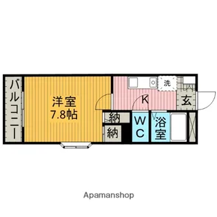 ルーセントA【3階】の間取り