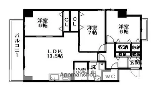 アーバンスクエアⅢ【5階】の間取り