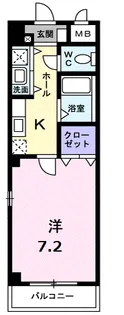 カーサ ヴェルデ【1階】の間取り