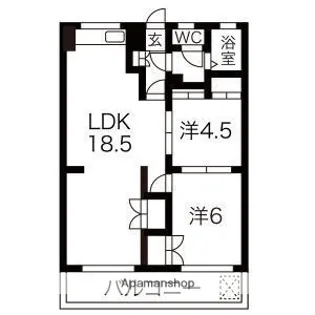 プリミエール平和が丘【4階】の間取り