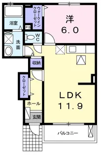 アルモニー U【1階】の間取り