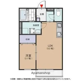 ラフィネ社台【2階】の間取り