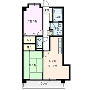 レジデンス藤が丘【2階】の間取り