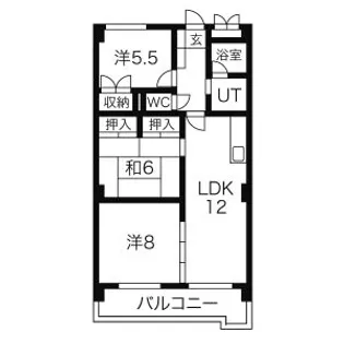 アルカディア長久手【5階】の間取り