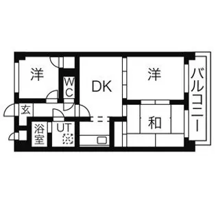 グランドール藤ヶ丘東【4階】の間取り