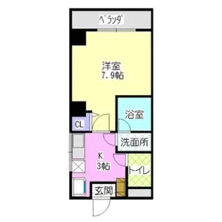 ヨシキビル【2階】の間取り